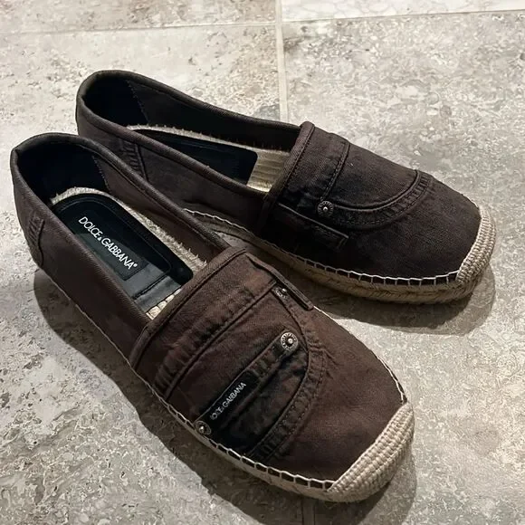 Dolce & Gabbana Men\'s Espadrille Flats, New, Size 42 Dolce&Gabbana Black Casual Shoes for Men for sale | eBay main image 4